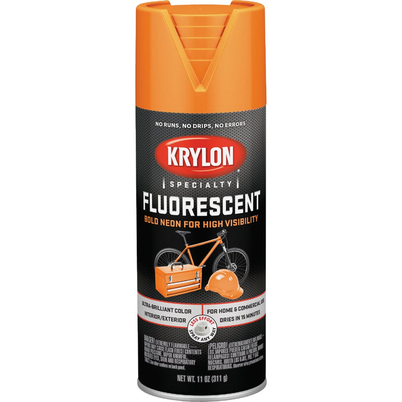 Krylon 11 Oz. Fluorescent Spray Paint, Yellow-Orange