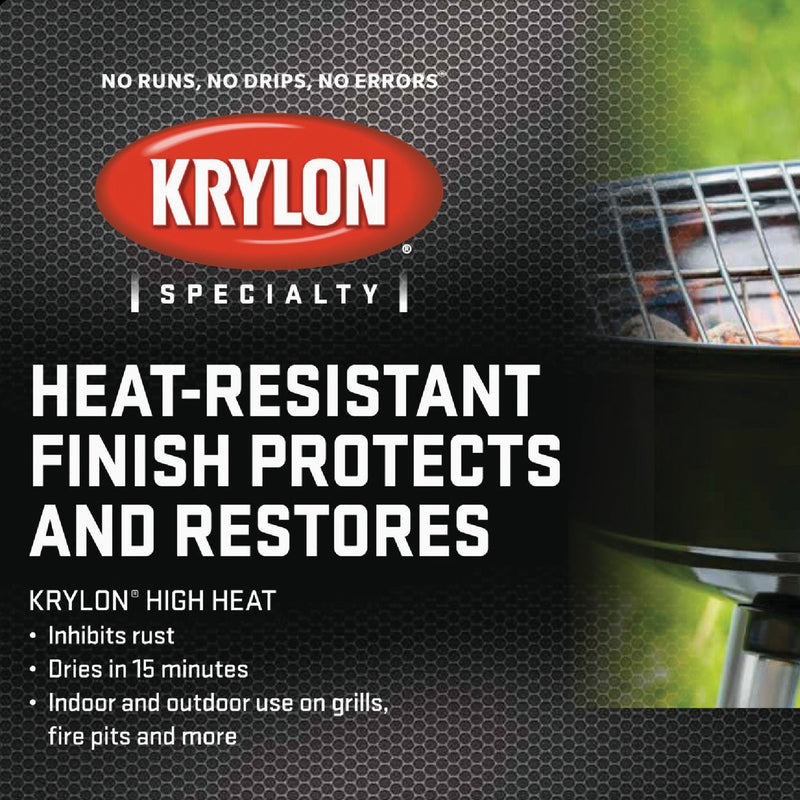 Krylon Flat Black 12 Oz. High Heat Spray Paint