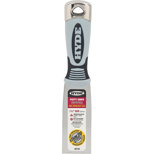 Hyde Pro Stainless 1-1/2 In. Stiff Putty Knife