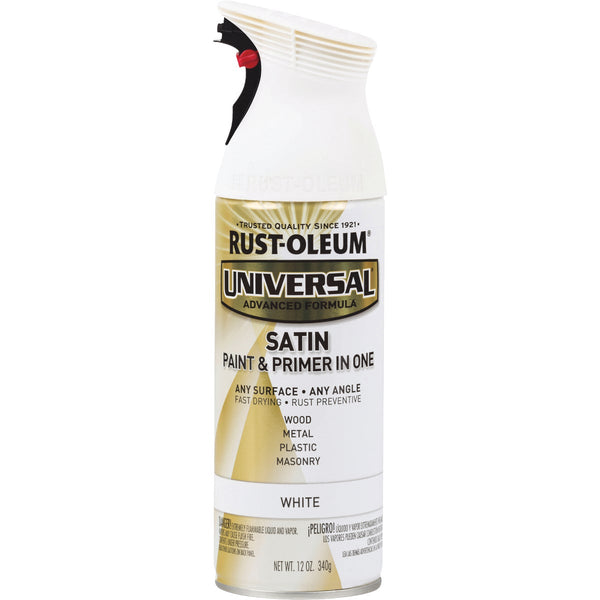 Rust-Oleum Universal 12 Oz. Satin White Paint