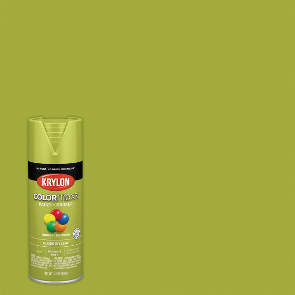 Krylon ColorMaxx12 Oz. Gloss Spray Paint, Ivy Leaf