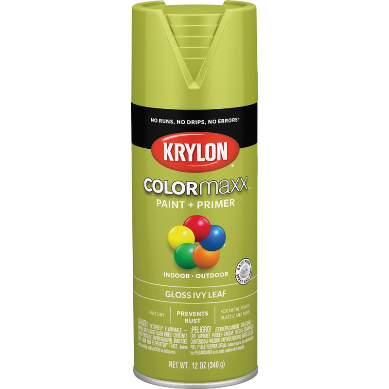 Krylon ColorMaxx12 Oz. Gloss Spray Paint, Ivy Leaf