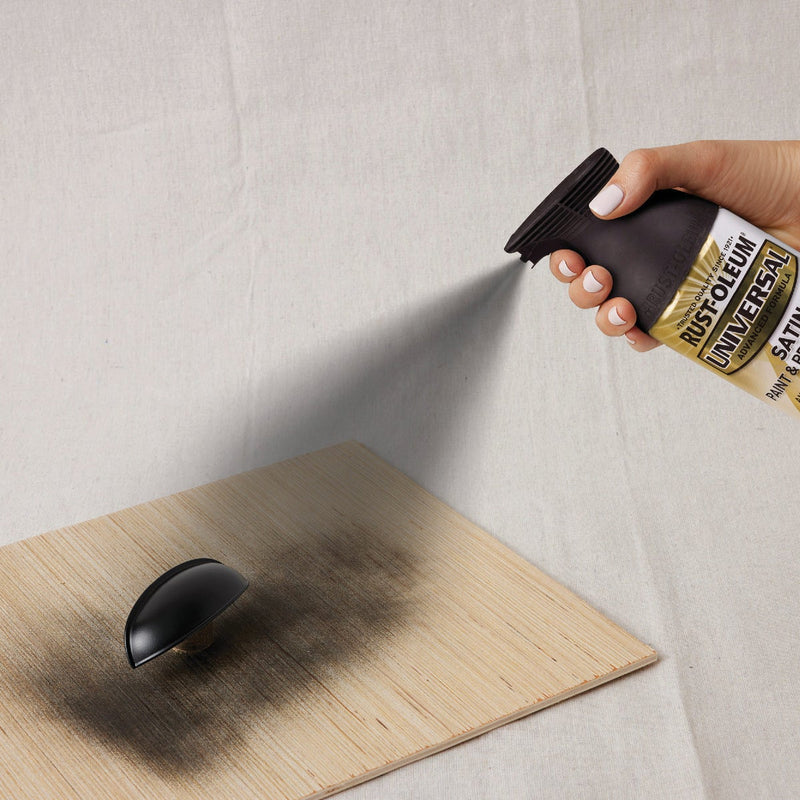 Rust-Oleum Universal 12 Oz. Satin Black Paint