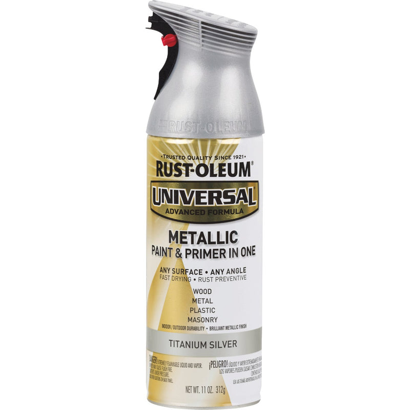 Rust-Oleum Universal 11 Oz. Metallic Titanium Silver Paint