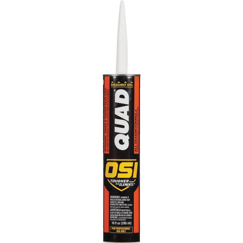 OSI QUAD 10 Oz. Window, Door & Siding Polymer Sealant, Brown