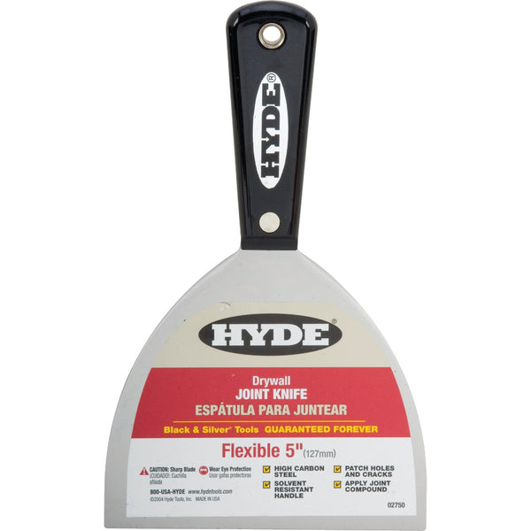 Hyde Black & Silver Professional 5 In. Flexible Joint Knife