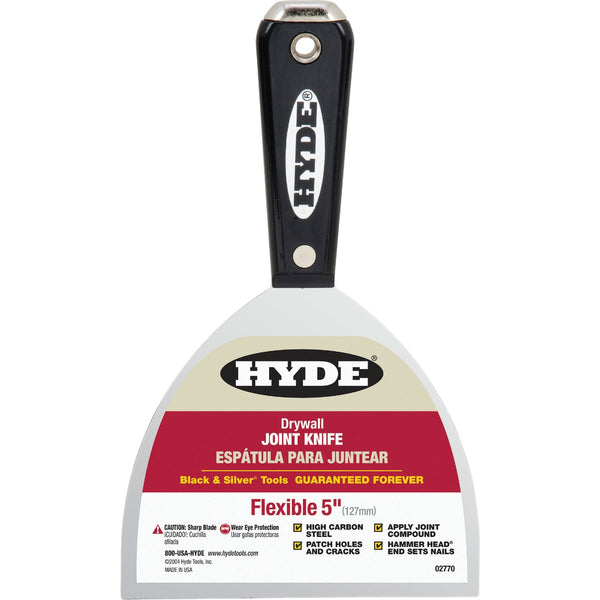 Hyde Black & Silver 5 In. High-Carbon Steel Joint Knife