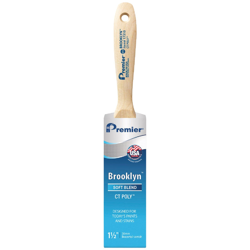 Premier Brooklyn 1-1/2 In. CT Poly Beavertail Varnish Brush