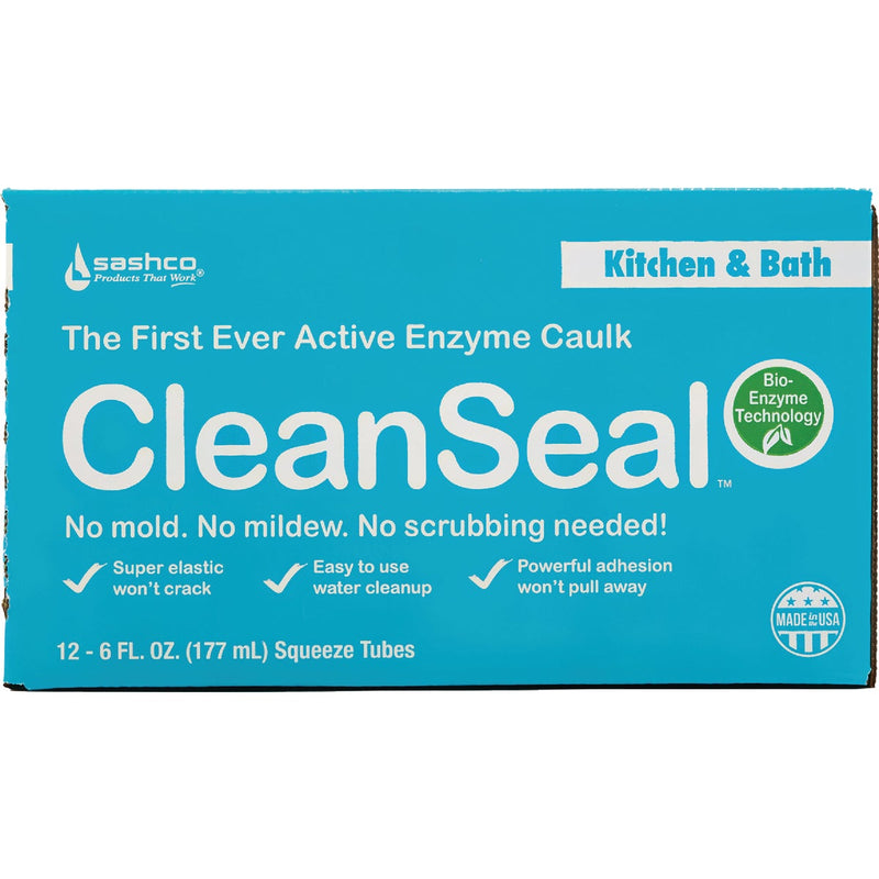 Sashco CleanSeal 6 Oz. White Active Enzyme Kitchen & Bath Caulk
