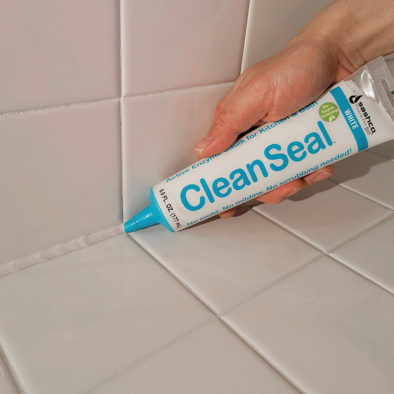 Sashco CleanSeal 6 Oz. White Active Enzyme Kitchen & Bath Caulk