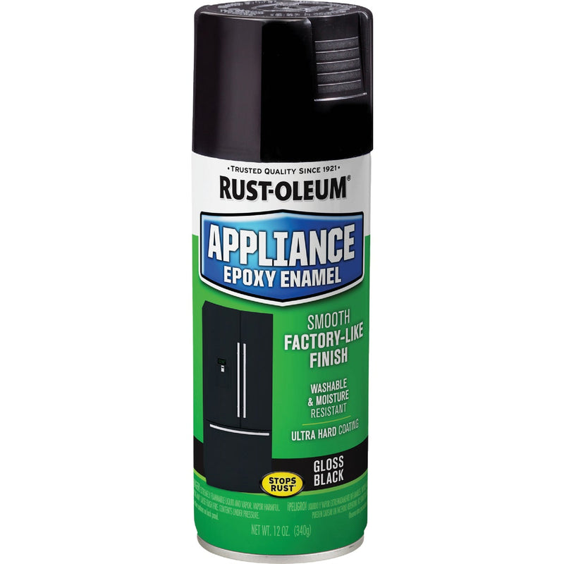 Rust-Oleum Gloss Black 12 Oz. Appliance Spray Paint