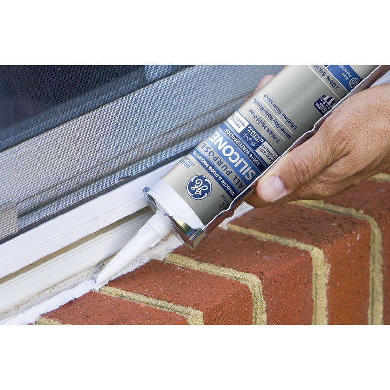 GE Window & Door All-Purpose Sealant, White, 10.1 Oz. Cartridge
