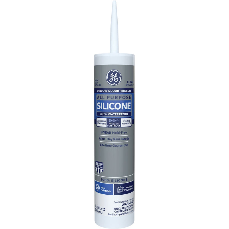 GE Window & Door All-Purpose Sealant, Clear, 10.1 Oz. Cartridge