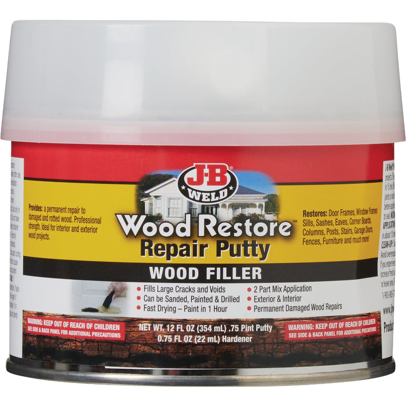 J-B Weld Wood Restore 12 Oz. 2-Part Repair Wood Putty