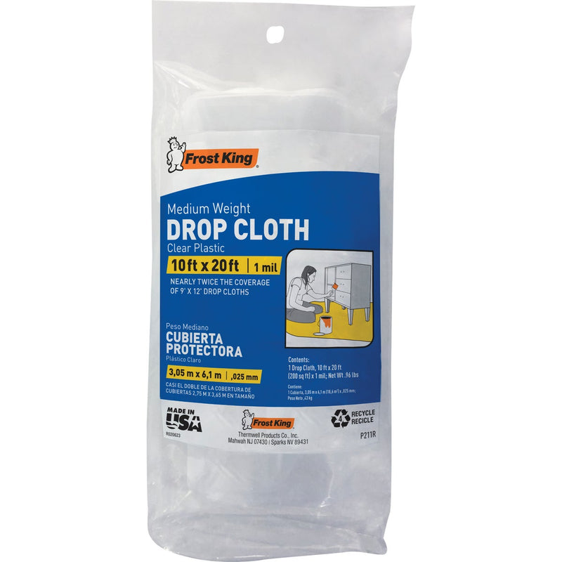 Frost King Medium Density Polyethylene 10 Ft. x 20 Ft. 1 mil Drop Cloth