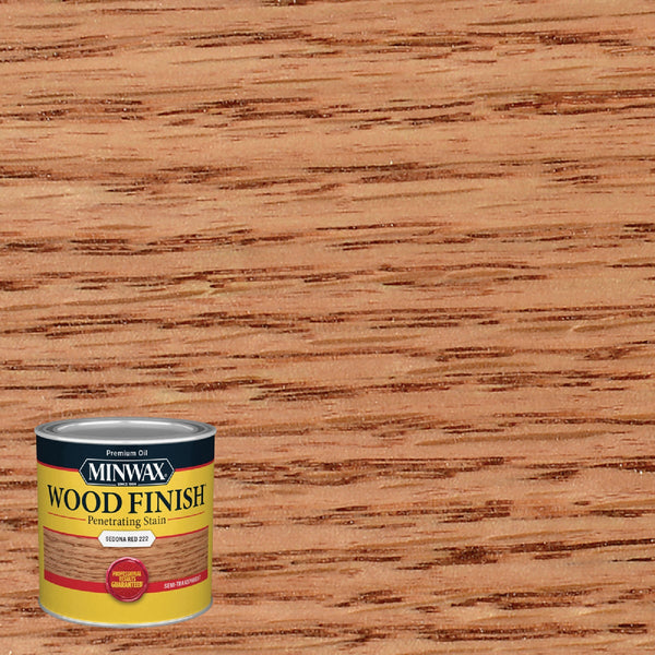 Minwax Wood Finish Penetrating Stain, Sedona Red, 1/2 Pt.