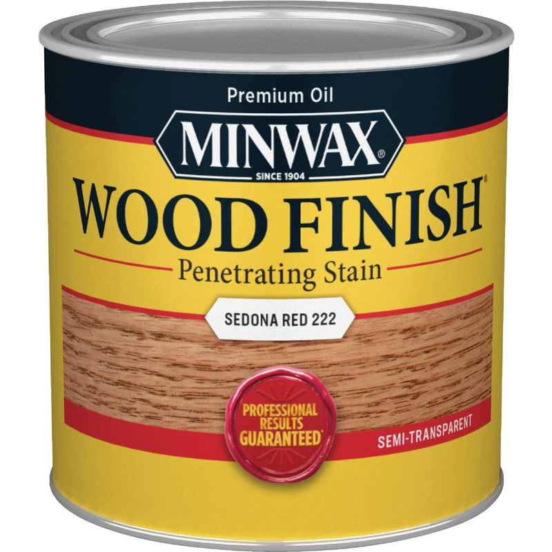 Minwax Wood Finish Penetrating Stain, Sedona Red, 1/2 Pt.