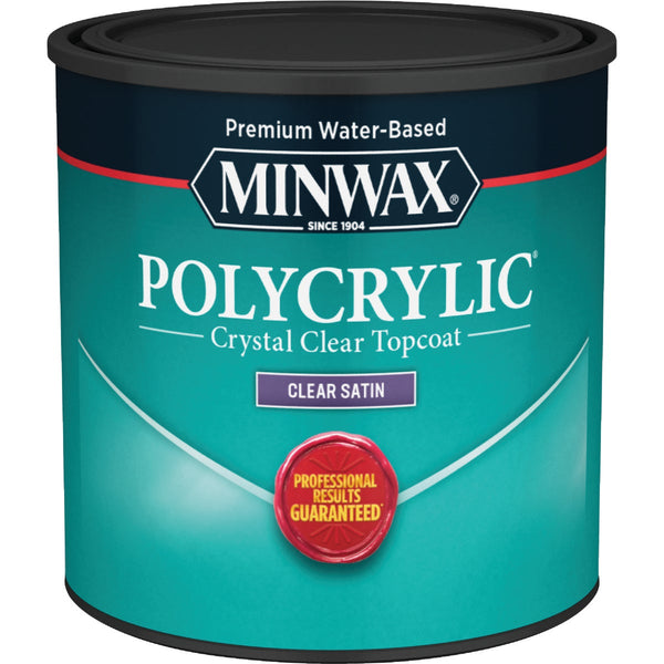 Minwax Polycrylic 1/2 Pt. Satin Water Based Protective Finish