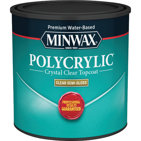 Minwax Polycrylic 1/2 Pt. Semi-Gloss Water Based Protective Finish