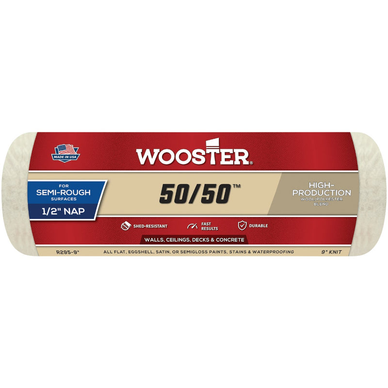 Wooster 50/50 9 In. x 1/2 In. Knit Fabric Roller Cover