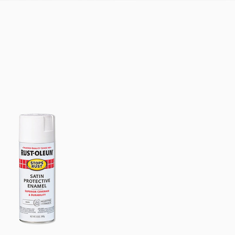 Rust-Oleum Stops Rust Decor 12 Oz. Satin Spray Paint, White