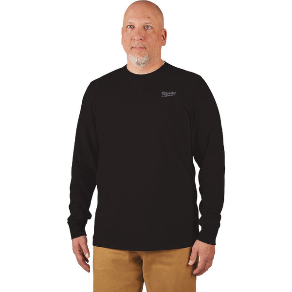 Milwaukee XL Black Long Sleeve Unisex Hybrid Work Shirt