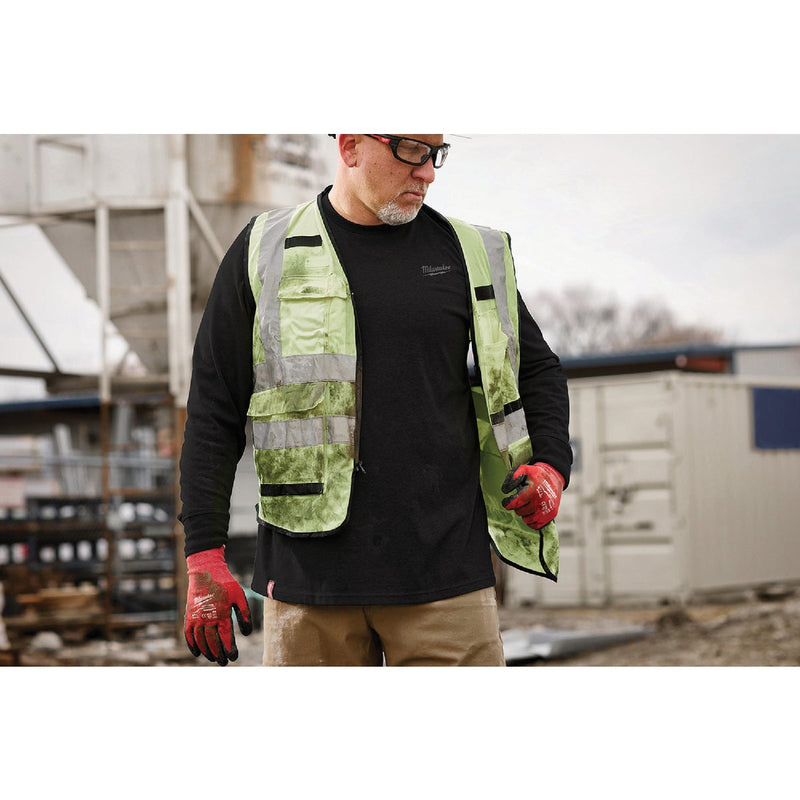 Milwaukee XL Black Long Sleeve Unisex Hybrid Work Shirt