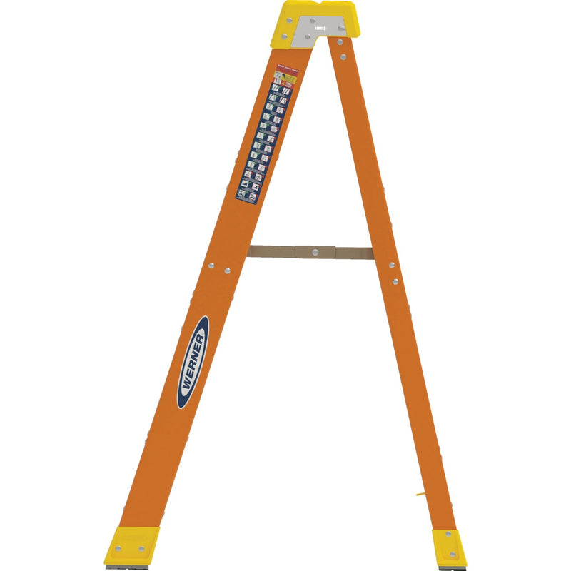 Werner 4 Ft. Fiberglass Step Ladder with 300 Lb. Load Capacity Type IA Ladder Rating