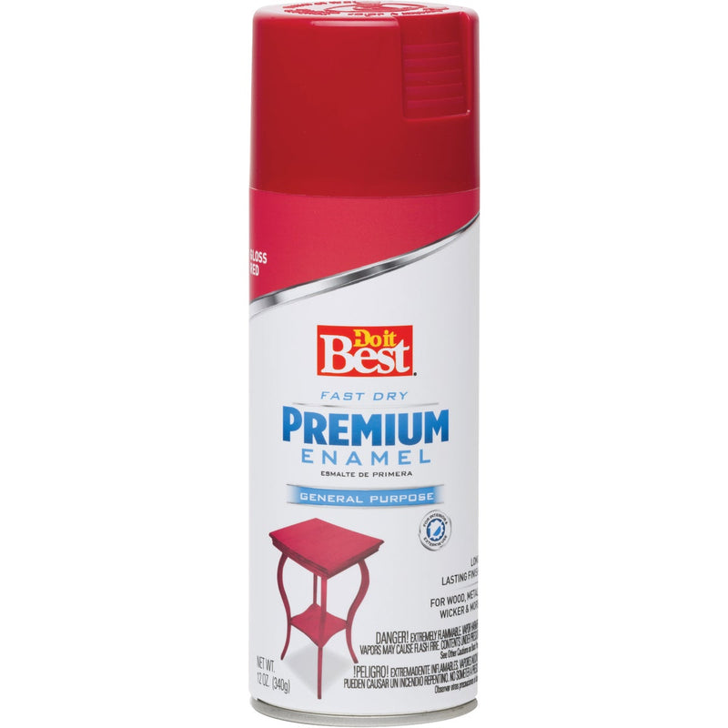 Do it Best Premium Enamel 12 Oz. Gloss Spray Paint, Red