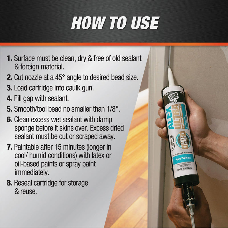 Dap Alex Ultra 10.1 Oz. Advanced Latex Sealant