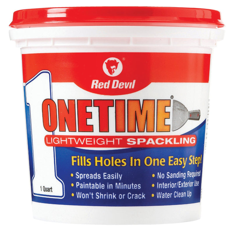 Red Devil Onetime 1 Qt. Lightweight Acrylic Spackling Compound