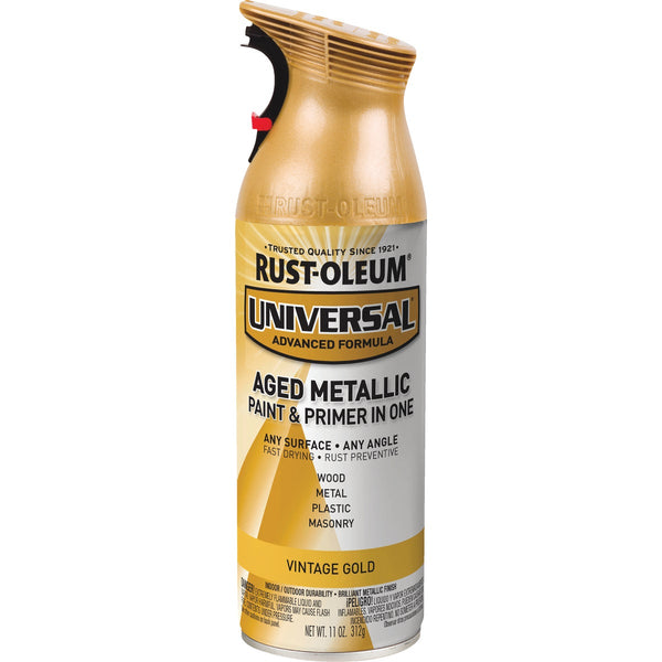 Rust-Oleum Universal 12 Oz. Metallic Vintage Gold Paint