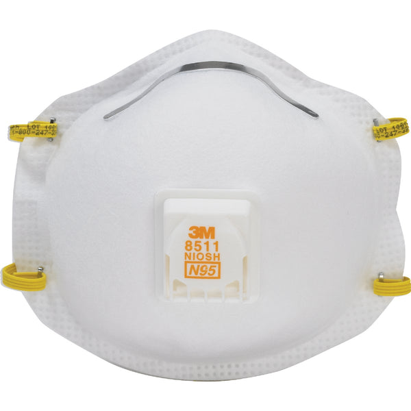 3M N95 Cool Flow Valve Respirator for Paint Prep (2-Pack)
