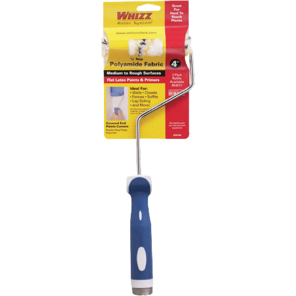 Whizz 4 In. x 1/2 In. Medium To Rough Paint Roller Cover & Frame