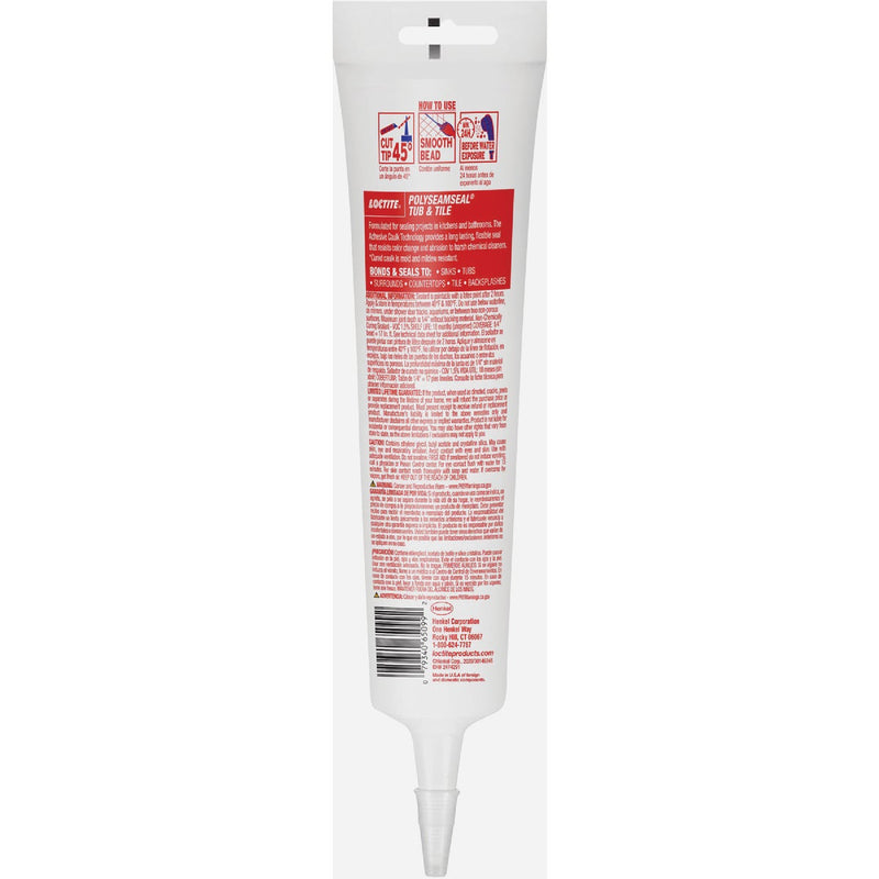 Loctite Polyseamseal 5.5 Oz. White Kitchen & Bath Caulk