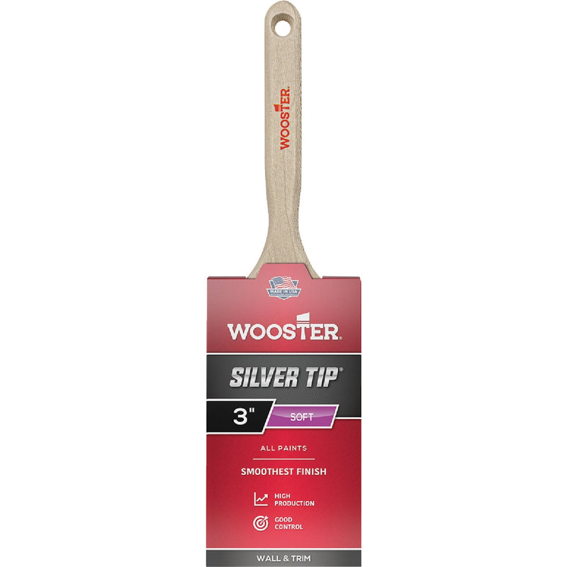 Wooster SILVER TIP 3 In. Chisel Trim Flat Sash Paint Brush