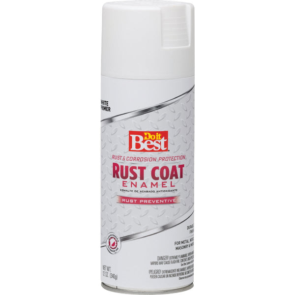 Do It Best 12 Oz. White Rust Coat Enamel