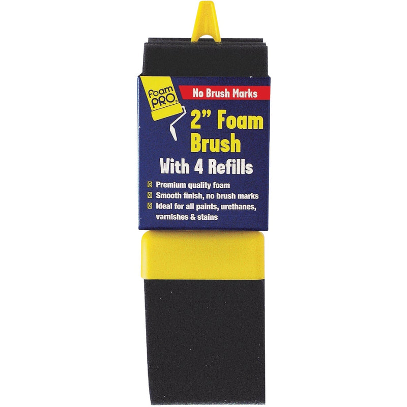 FoamPRO 2 In. Foam Brush & 4 Refills