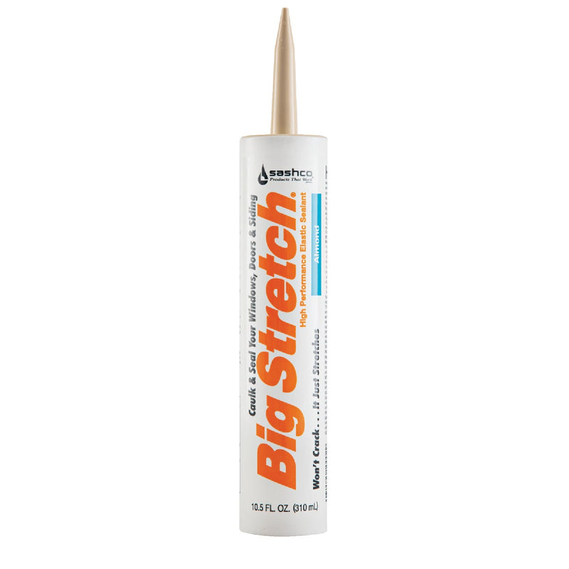 Sashco Big Stretch 10.5 Oz. Acrylic Elastomeric Caulk, Almond