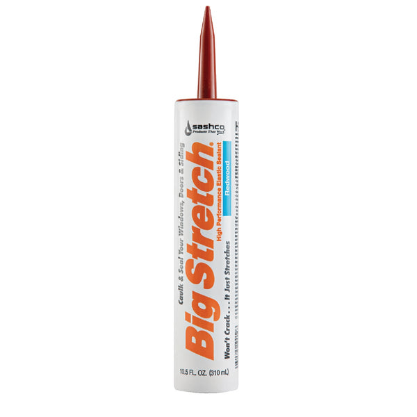 Sashco Big Stretch 10.5 Oz. Acrylic Elastomeric Caulk, Redwood