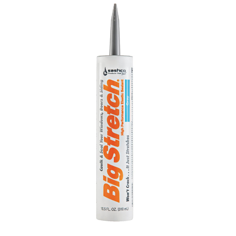 Sashco Big Stretch 10.5 Oz. Acrylic Elastomeric Caulk, Gray