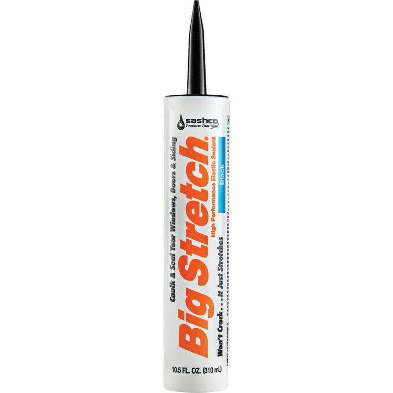 Sashco Big Stretch 10.5 Oz. Acrylic Elastomeric Caulk, Black