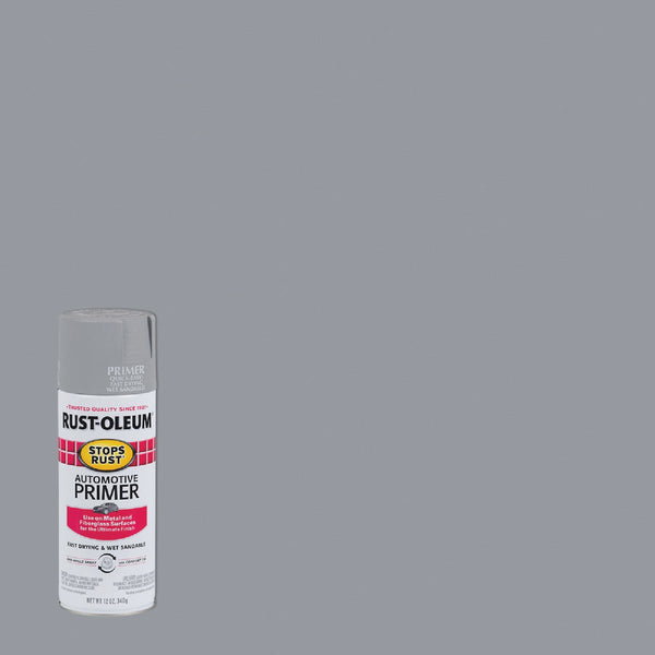 Rust-Oleum Stops Rust Light Gray 12 Oz. Spray Automotive Paint Primer