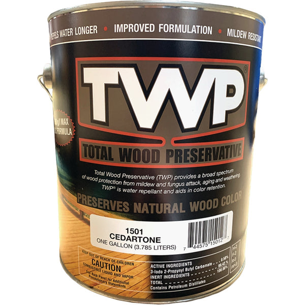 TWP1500 Series Low VOC Wood Preservative Deck Stain, Cedartone, 1 Gal.