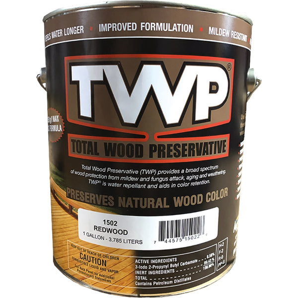 TWP1500 Series Low VOC Wood Preservative Deck Stain, Redwood, 1 Gal.
