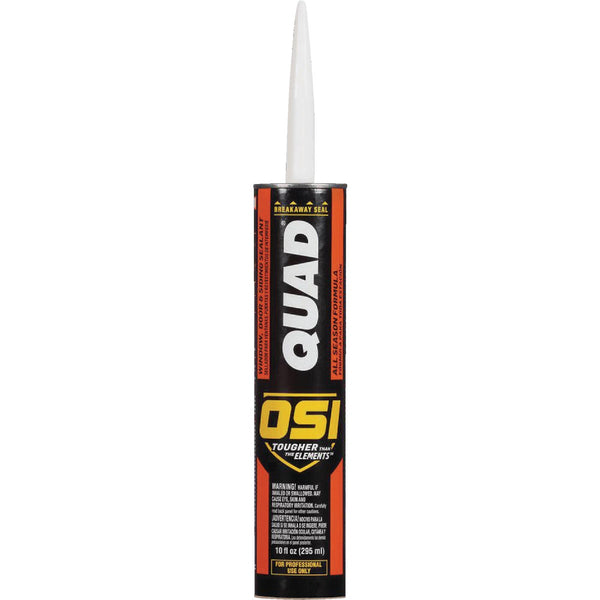 OSI QUAD 10 Oz. Window, Door & Siding Polymer Sealant, Black