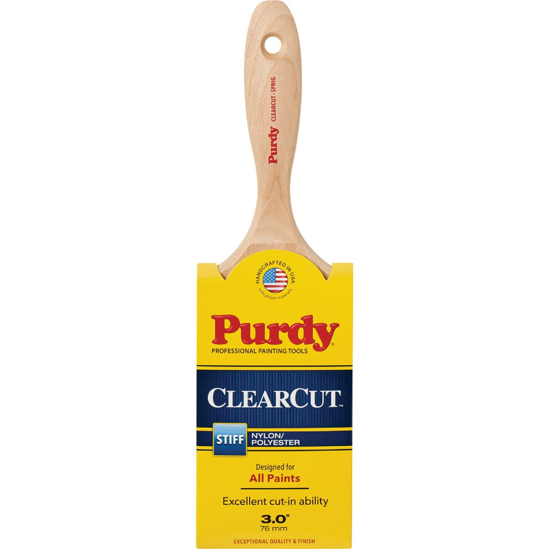 Purdy Clearcut Sprig 3 In. Flat Wall Stiff Paint Brush