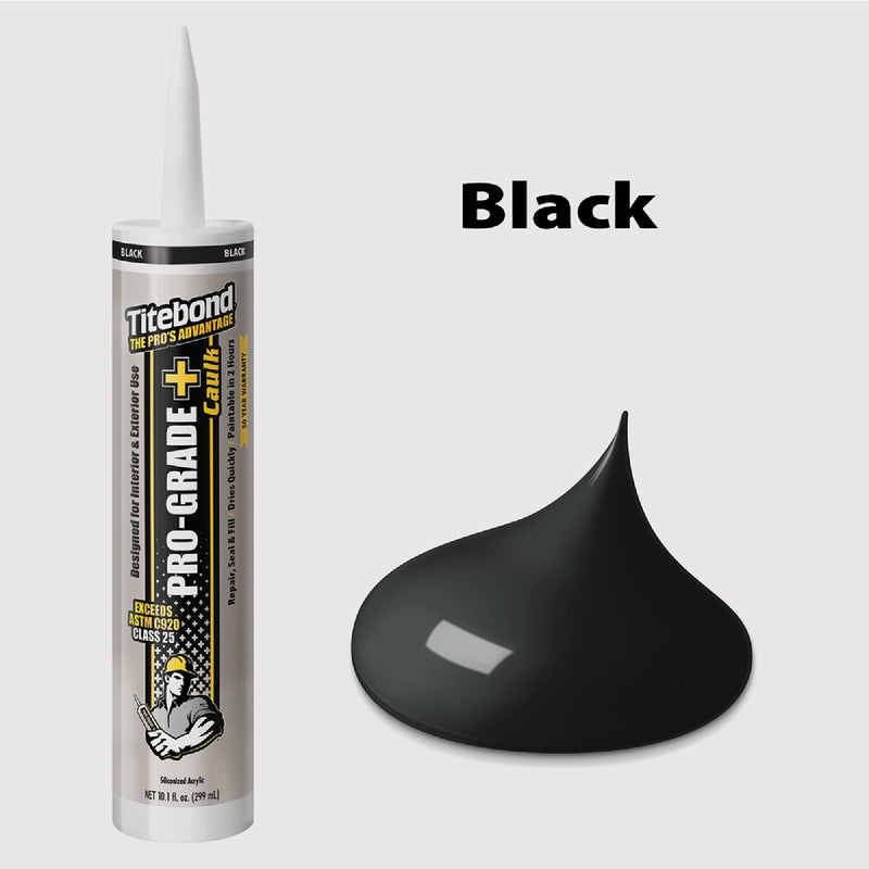 Titebond Pro-Grade Plus 10.1 Oz. Silicone Caulk, Black