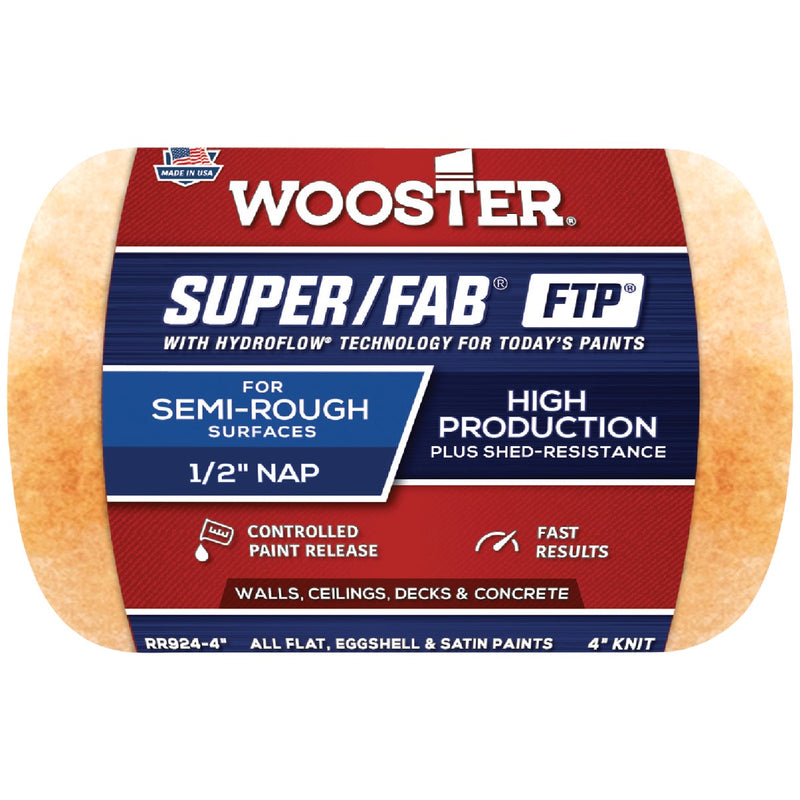 Wooster Super/Fab FTP 4 In. x 1/2 In. Knit Fabric Roller Cover