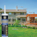 GE Supreme Paintable Silicone Window & Door Sealant, White, 9.5 Oz. Cartridge